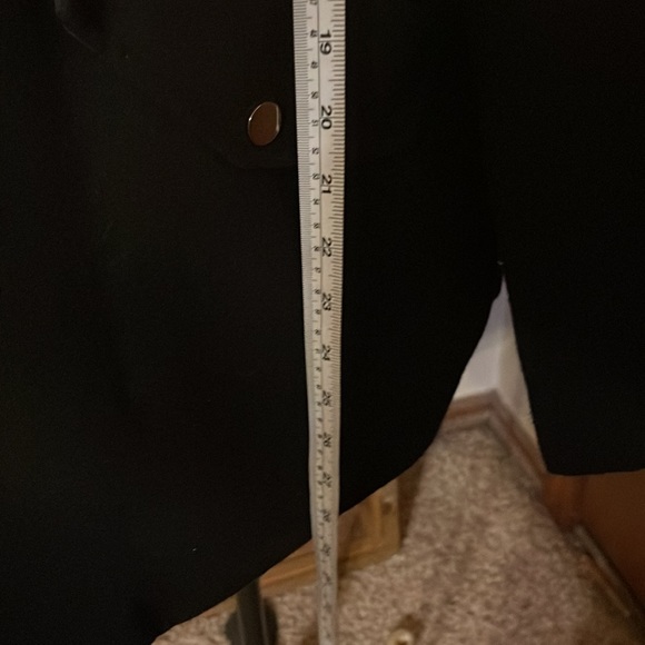 EUC polyester black pea-coat - Picture 3 of 8